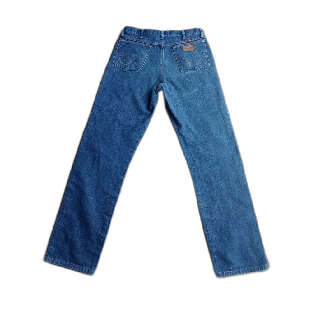 WRANGLER Mens A102 33x36 Cowboy Cut Relxed Fit Vintage style Blue Jeans
